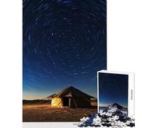 Puzzle de 1000 pièces pour Adolescents Tente du désert sous Un Ciel étoilé Jeu éducatif Idée Cadeau Collection Artists Beaux-Arts Format 38x52cm