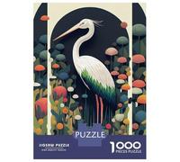 Puzzle De 1000 Pièces pour Adolescents The Elegant Crane Puzzle Adulte Jeu Manuel D'assemblage De Motifs Idéal comme Cadeau 70x50cm/1000pcs