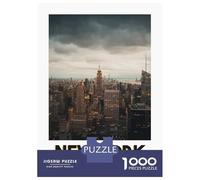 Puzzle De 1000 Pièces pour Adolescents The Empire State Building Casse-tête pour Adolescents - Jeu Difficile Et Stimulant - Cadeau 70x50cm/1000pcs