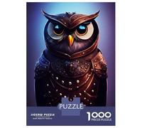 Puzzle De 1000 Pièces pour Adolescents The Owl Fantasy Puzzle Adulte Jeu Manuel D'assemblage De Motifs Idéal comme Cadeau 70x50cm/1000pcs