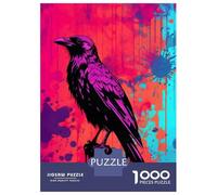 Puzzle De 1000 Pièces pour Adolescents The Raven Abstract Art Puzzle pour Adultes Jouets Anti-Stress Cadeau d'anniversaire Cadeaux De Noël 70x50cm/1000pcs