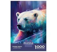 Puzzle De 1000 Pièces pour Adolescents The Resistant Icebear Puzzle Adulte Jeu Manuel D'assemblage De Motifs Idéal comme Cadeau 38x26cm/1000pcs