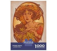 Puzzle De 1000 Pièces pour Adolescents The Sun Art Nouveau Tarot Casse-têtes pour Adultes - Jeu De Réflexion, Analyse Et Logique - Stimule Le Cerveau 38x26cm/1000pcs