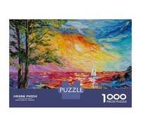 Puzzle De 1000 Pièces pour Adolescents The Sun Goes Down Puzzles pour Adultes, Jeu De Réflexion, Cadeau D'assemblage De Motifs pour Les Amis Et La Famille 52x38cm/1000pcs