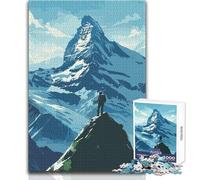 Puzzle de 1000 pièces pour Adolescents, thème Alpes, Escalade, Jeu Stimulant, décoration Murale, Cadeau d'anniversaire, Dimensions : 38x26cm
