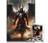 Puzzle de 1000 pièces pour Adolescents, thème Ange et Chevalier, idéal pour des soirées Jeux en Famille Idée Cadeau Amusante Dimensions : 50x75cm
