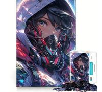 Puzzle de 1000 pièces pour Adolescents,thème Anime futuriste et Mignon Jeu Stimulant pour Le Cerveau,emboîtement précis sans espaces,activité relaxante en Groupe à l'intérieur (38x26cm)