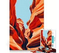 Puzzle de 1000 pièces pour Adolescents,thème Antelope Canyon,Jeu de Voyage Artistique,Bords Nets,Jeu de réflexion,Jeu Lent,activité Amusante pour Un Anniversaire (38x26cm)