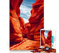 Puzzle de 1000 pièces pour Adolescents,thème Antelope Canyon,Nature,découpe Lisse,Jeu de logique,Moment de détente,Cadeau d'anniversaire (38x26cm)
