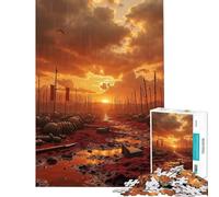 Puzzle de 1000 pièces pour Adolescents Thème : Après-Guerre avec Drapeaux Rouges Idéal pour Un Anniversaire Les Vacances de Noël ou pour Passer Le Temps Jeu éducatif adapté aux 14 Ans et Plus 38x26cm