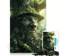 Puzzle de 1000 pièces pour Adolescents, thème Arbre et Trèfle, découpe précise, Art, Concentration, Jeu Amusant, détente, Cadeau d'anniversaire (38x26cm)