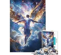 Puzzle de 1000 pièces pour Adolescents thème « Ascendance angélique » Jeu Stimulant Jouet Familial améliore la mémoire Cadeau de Père Noël Secret (Taille 38x26cm)