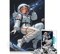 Puzzle de 1000 pièces pour Adolescents, thème Astronaute Anime dans l'espace, Jeu Manuel et intellectuel, Cadeau d'anniversaire, 50x75cm