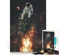 Puzzle de 1000 pièces pour Adolescents,thème Astronaute Cosmique,Bords précis,Jeu d'entraînement cérébral,Divertissement pour Passer Un Moment agréable,décoration de Noël (38x52cm)
