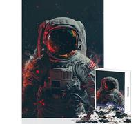 Puzzle de 1000 pièces pour Adolescents thème Astronaute dans l'espace décoration Jouet Cadeau de Noël Secret Casse-tête Collection d'artistes Beaux-Arts Dimensions 38x52cm