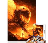 Puzzle de 1000 pièces pour Adolescents, thème Astronaute doré, décoration Murale, Cadeau Amusant, Casse-tête, renforce Les Liens Entre Les Couples, Dimensions 50x75cm
