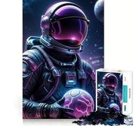 Puzzle de 1000 pièces pour Adolescents,thème Astronaute et Joueur de Football,découpe soignée,Jeu cognitif,Jouet pour Passer Le Temps,Cadeau apaisant de Noël (50x75cm)