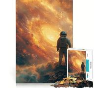 Puzzle de 1000 pièces pour Adolescents,thème Astronaute et planète,découpe soignée,Jeu cognitif,Jouet pour Passer Le Temps,Cadeau apaisant de Noël (38x26cm)