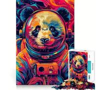 Puzzle de 1000 pièces pour Adolescents,thème Astronaute,Panda et Espace,Art aux Bords précis,Jouet d'entraînement cérébral,Jeu d'ambiance,décoration de Noël (38x52cm)