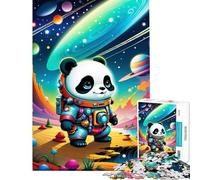 Puzzle de 1000 pièces pour Adolescents thème Astronaute Panda et Paysage Spatial idéal pour Un Anniversaire ou Noël Jeu éducatif Difficile (50x75cm) à partir de 14 Ans