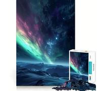 Puzzle de 1000 pièces pour Adolescents,thème Aurore boréale et Espace,découpe soignée,Jeu cognitif,Jouet pour Passer Le Temps,Cadeau apaisant de Noël (38x52cm)