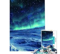 Puzzle de 1000 pièces pour Adolescents thème aurores boréales et Ciel Nocturne Difficile et Stimulant mais Amusant et Humoristique décoration Murale Convient aux 14 Ans et Plus (38x26cm)