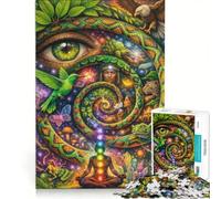 Puzzle de 1000 pièces pour Adolescents, thème Ayahuasca, à Monter soi-même, décoration idéale, avec des pièces de Formes aléatoires Parfaitement emboîtables 50x75cm