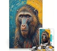 Puzzle de 1000 pièces pour Adolescents, thème babouin, Jeu Amusant et Stimulant, idéal comme Cadeau pour Toute la Famille 38x52cm