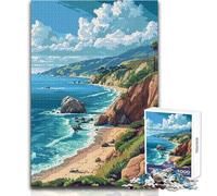 Puzzle de 1000 pièces pour Adolescents, thème Big sur, Californie, Jeu de Pixels, Jeu intellectuel pour améliorer la mémoire, Cadeau d'anniversaire, Dimensions 50x75cm