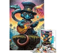 Puzzle de 1000 pièces pour Adolescents thème Biopunk Critter Melodies Jeu de réflexion pour Adultes défi Difficile Cadeau pour Amis et Famille (Taille 38x26cm)