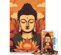 Puzzle de 1000 pièces pour Adolescents,thème Bouddha,Indien,Jeu d'ajustement précis,défi Mental,Jouet pour se détendre et s'amuser,scène de Noël (38x26cm)