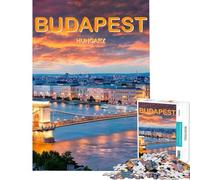 Puzzle de 1000 pièces pour Adolescents thème Budapest Hongrie Voyage Puzzle pour Adultes Jeu Pratique d'analyse et de logique Cadeau d'anniversaire Original (50x75cm)