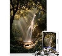 Puzzle de 1000 pièces pour Adolescents thème Cascade cachée Jeu éducatif décoration intérieure Jouet à Monter soi-même Cadeau d'anniversaire Original (38x52cm)