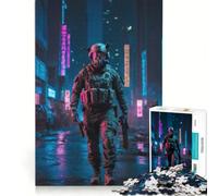 Puzzle de 1000 pièces pour Adolescents thème Champ de Bataille Urbain Jeu Familial décoration Murale renforce Les Liens d'amour Entre Couples 38x26cm