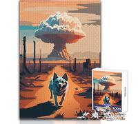 Puzzle de 1000 pièces pour Adolescents, thème Champignons et Terres désolées, Jeu intellectuel Difficile, décoration Murale, Dimensions 50x75cm