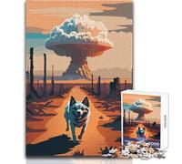 Puzzle de 1000 pièces pour Adolescents - Thème Champignons et Terres désolées - Un Jeu Unique et Amusant, Une véritable œuvre d'art à Offrir ! Dimensions : 38x26cm