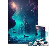 Puzzle de 1000 pièces pour Adolescents thème château Galactique sous-Marin Jeu éducatif Stimulant et Casse-tête pour Un Père Noël Secret (Dimensions 50x75cm)