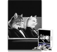 Puzzle de 1000 pièces pour Adolescents, thème Chats Pulp Fiction, idéal pour se détendre et se divertir Jeu de Construction soigné et Professionnel Dimensions:38x52cm