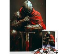 Puzzle de 1000 pièces pour Adolescents thème Chevalier et méditation Jeu éducatif idéal pour Les Jeux en Famille Entraîne Votre Cerveau et Votre dextérité Dimensions 38x26cm