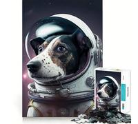 Puzzle de 1000 pièces pour Adolescents,thème Chien Astronaute,découpe Nette,Jeu créatif et Relaxant,Cadeau Artistique de Noël (50x75cm)