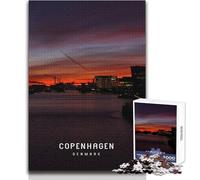 Puzzle de 1000 pièces pour Adolescents, thème Copenhague, Jeu de Puzzle Unique et Stimulant, pour Un Anniversaire, Dimensions 50x75cm