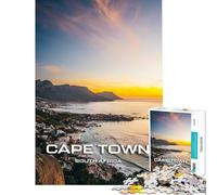 Puzzle de 1000 pièces pour Adolescents thème Coucher de Soleil au Cap activités ludiques à la Maison décoration Murale Jeu éducatif adapté aux Personnes de 14 Ans et Plus (38x26cm)