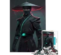 Puzzle de 1000 pièces pour Adolescents thème Cyberpunk Ninja Warrior Jeu Stimulant et Anti-Stress pour Un Père Noël Secret (38x52cm)