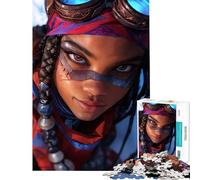 Puzzle de 1000 pièces pour Adolescents thème Cyberpunk Personnage féminin activités Amusantes à la Maison Cadeaux pour Femmes Jeux familiaux à partir de 14 Ans (50x75cm)