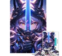 Puzzle de 1000 pièces pour Adolescents thème Cyberpunk samouraï Jeu de réflexion éducatif Jouet Stimulant Cadeau d'anniversaire idéal pour Les Couples (Dimensions 38x52cm)
