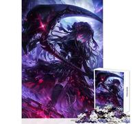 Puzzle de 1000 pièces pour Adolescents Thème Démon Fille Mort Anime Jeu éducatif Idée Cadeau Jeu Relaxant et Amusant à Faire à la Maison Dimensions 50x75cm