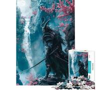 Puzzle de 1000 pièces pour Adolescents Thème : Diable Samouraï Shogun Activités ludiques à la Maison Jeu éducatif d'assemblage de Motifs À partir de 14 Ans Dimensions : 38x26cm