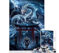 Puzzle de 1000 pièces pour Adolescents thème Dragons et Combats décoration Murale Fantastique Cadeau pour Femmes et Hommes Jeu Relaxant et décompressant Dimensions 38x26cm