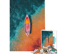 Puzzle de 1000 pièces pour Adolescents Thème : Eaux Vives et Bateaux Puzzle de précision pour Adolescents Défi éducatif Cadeau d'anniversaire (Dimensions : 38x52cm)