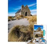 Puzzle de 1000 pièces pour Adolescents thème Église du Bon Pasteur Puzzles pour Adultes Jeux relaxants Amusants et Humoristiques idéal pour Un Anniversaire ou Noël (Taille 38x52cm)